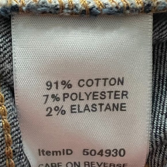 LL Bean Women's Classic Kick Boot Jeans, Washed Indigo, Size 18MT - Picture 4 of 7